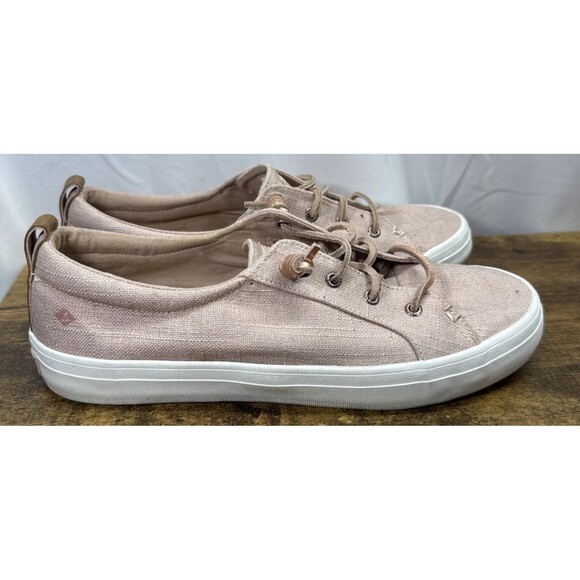 Sperry Womens Top Sider Crest Vibe Low Sneakers Pink Canvas Size 10M - Picture 3 of 7